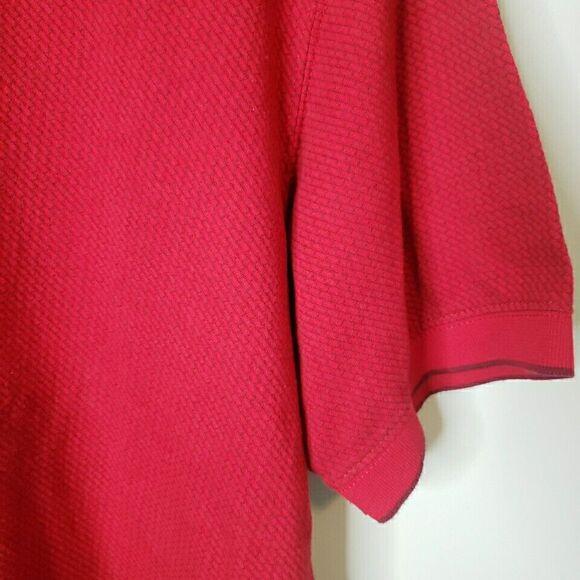 David Taylor Collection Mens Polo Shirt Short Sleeve Collared Red Sz XLT XL Tall - Picture 4 of 15